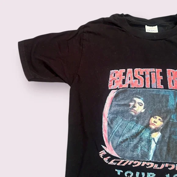 Youth Black Beastie Boys Tour 1995 T-Shirt Gildan Soft Style - Picture 3 of 5